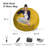 Bean Bag Chair - Shredded Foam Filled Round Pouf Chair - Plush, Ultra Soft Memory Foam Filled Bean Bag Chair with Microsuede Cover - Stuffed Foam Filled Furniture and Accessories for Dorm Room - Multiple sizes 5 Ft or 6 Ft-86447330-36568854