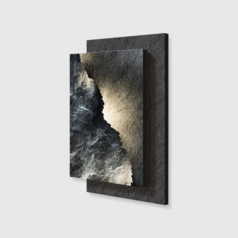 Art mural Mid-Century moderne en toile pour salon,  H 39,37 po x l 27,56 po