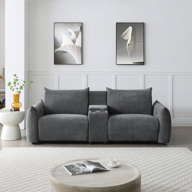 Canapé-lit Power Lift, Gris foncé
