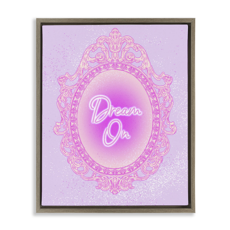 Cadre flottant Dream On Ornate, 21 x 17, Montalcino Elm Floater Framed