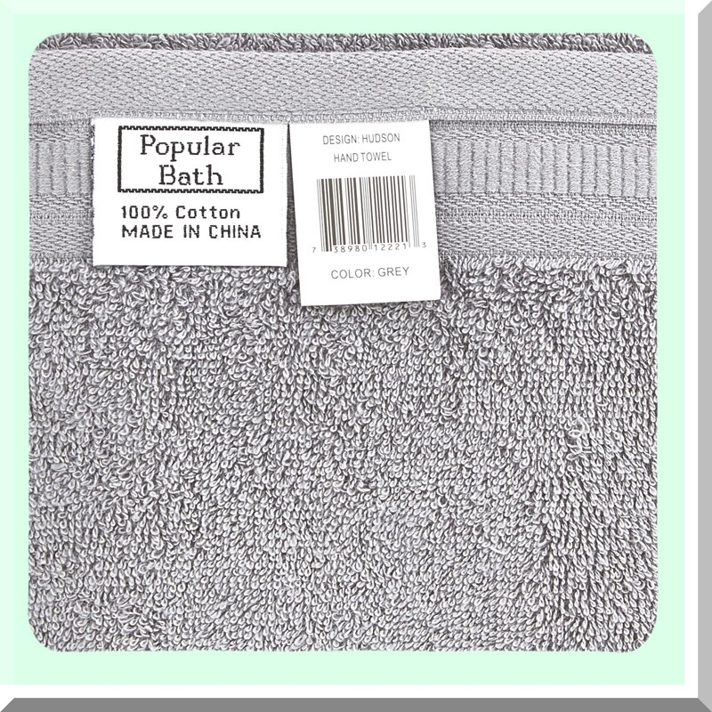LuxSoft Grey 3-Piece Towel Set - Erica Collection