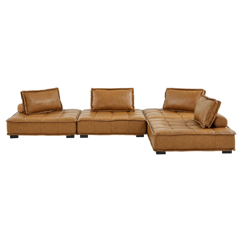 Canapé modulaire en cuir Vegan