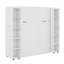 Lit escamotable mural Murphy avec portes de rangement-113257697