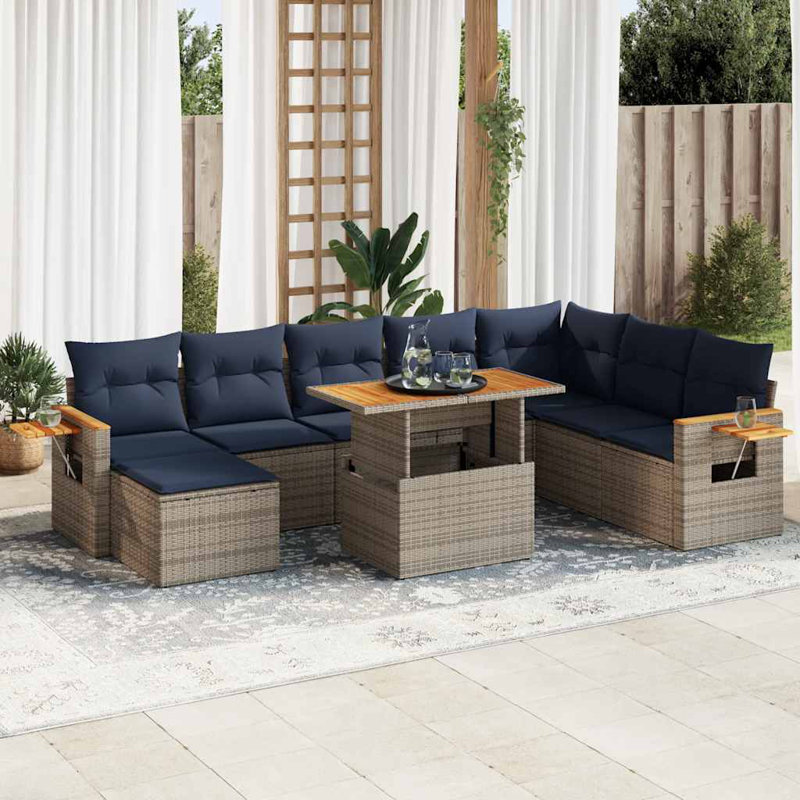 62cm Wide Patio Sofa with Cushions