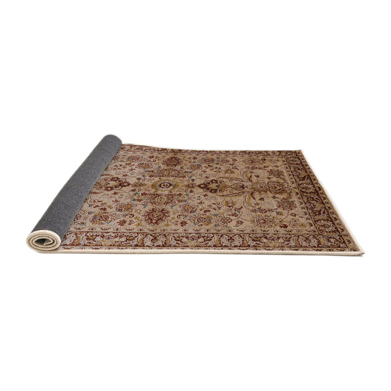 Tapis beige / brun Morella, Rond 8 pi