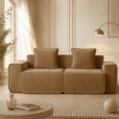 Harrison LSF&RSF Sofa Velvet- Brown