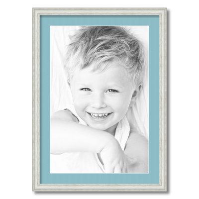 Wood Matte Picture Frame with Mat