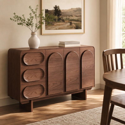Buffet 59 "avec 3 tiroirs et base en bois massif