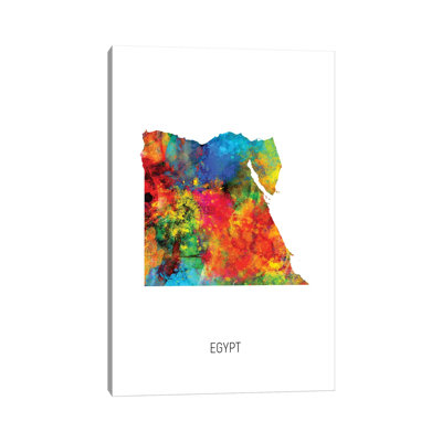 " Egypt Map " by Michael Tompsett