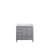 Distressed Grey Bath Vanity 36 In. W X 22 In. D, Right Offset And Cultured Marble Top-117978757