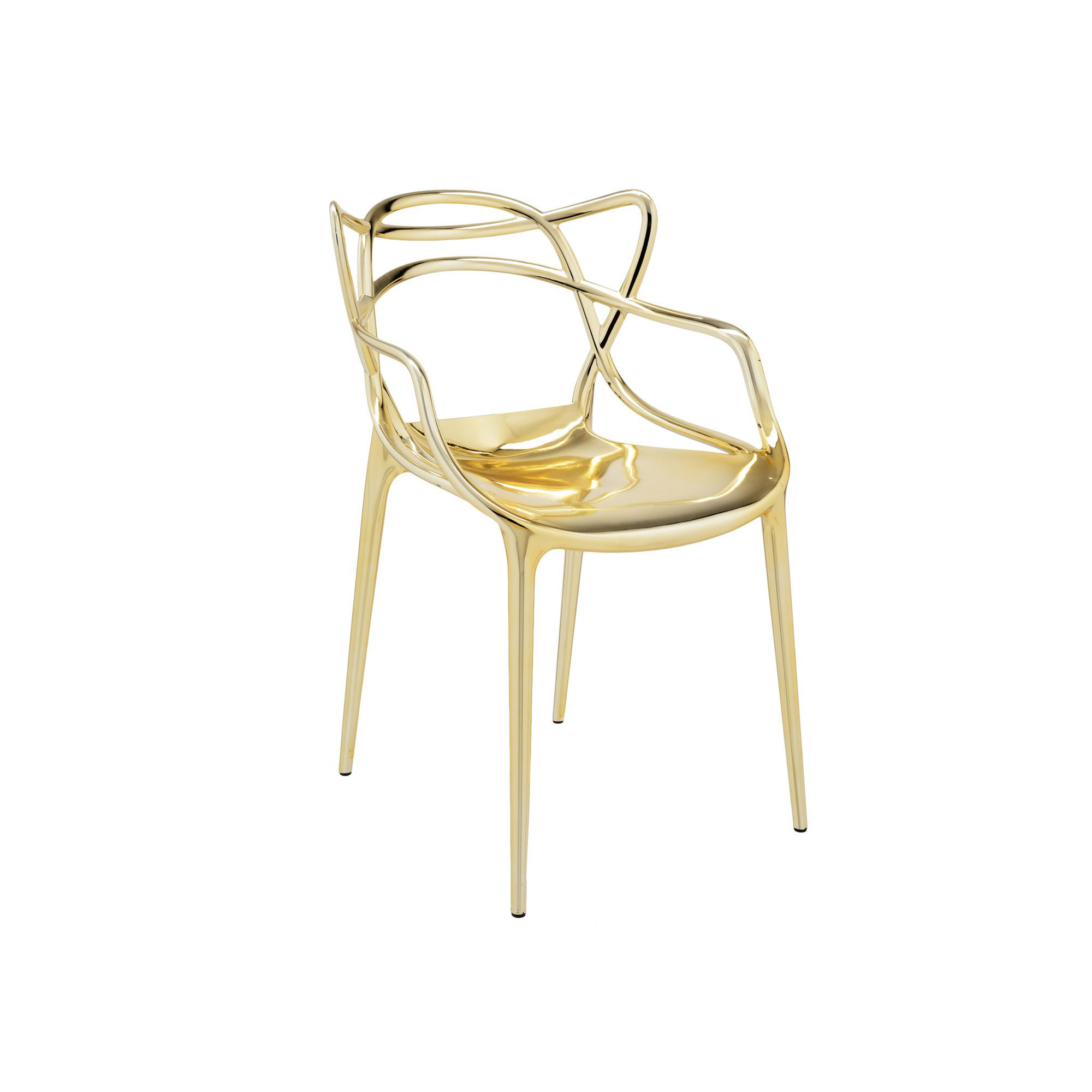 Masters Metal Armchair, Gold