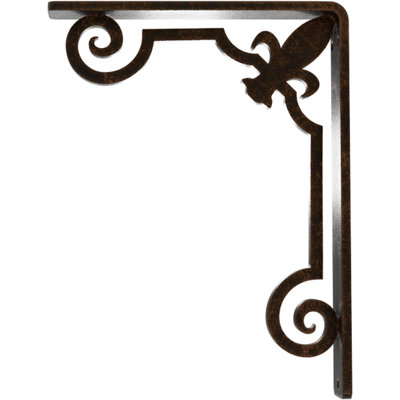 Support en fer forgé Fleur De Lis