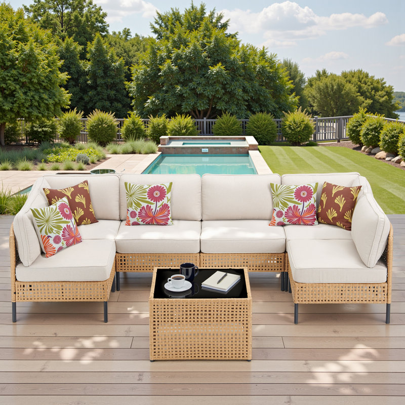 Ensemble de conversation modulaire 7 pièces Boho