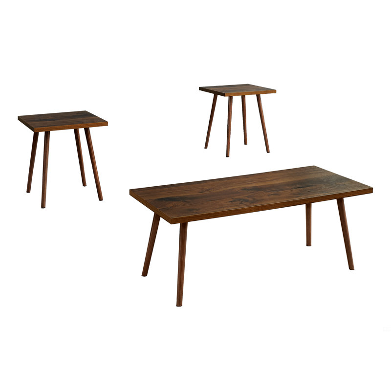 Table Set, 3Pcs Set, Accent, Coffee, End
