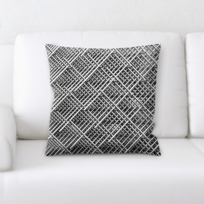 Coussin décoratif grille