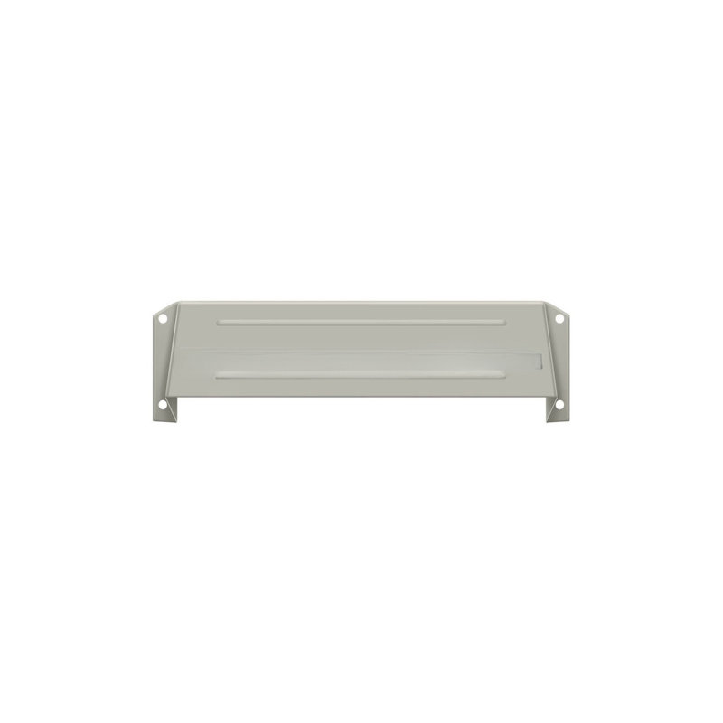 12.5 in x 3.5 in Brass Mail Slot, Brushed Nickel