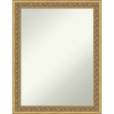 Carter Dark Gold Non-Beveled Wood Framed Wall Mirror