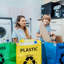 Plastic Open Recycling Bin - 40L