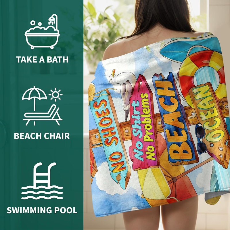 Serviette de bain de plage