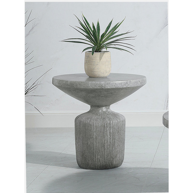 Weathered Grey Painted Side Table
