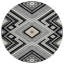 Tapis rond 8 po Tribal