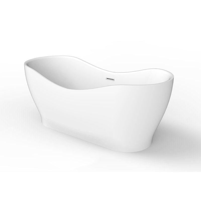 66.75'' x 31.5'' Acrylic Bathtub, White