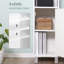 Armoire de rangement haute avec miroir