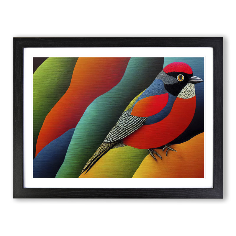 Irresistible Bird - Framed Print, Black, 46cm H x 64cm W x 2cm D