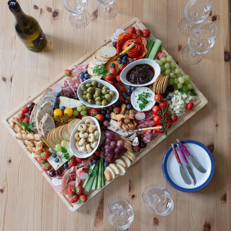 Argon Tableware Wooden Butchers Block Chopping Board, 40cm L x 60cm W