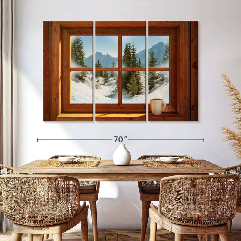 Lilie Winter Window View, 28" H x 45" W