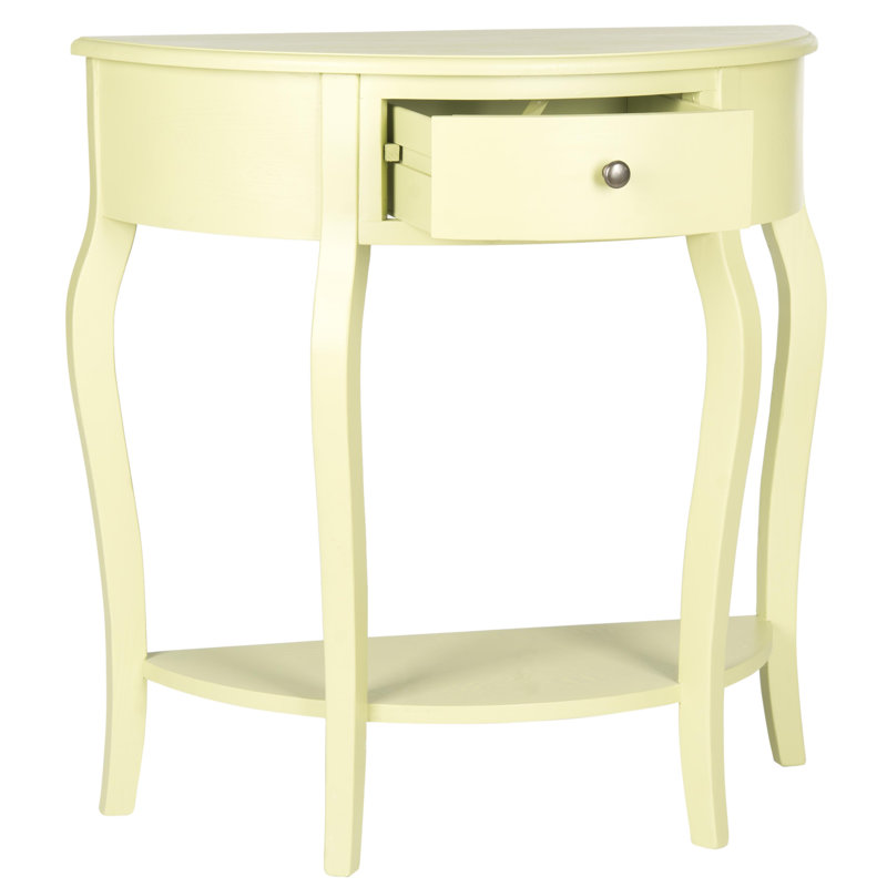 Sadie 32.7'' Solid Wood Console Table, Split Pea
