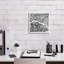 «Paris Map Black» par Laura Marshall, art mural sur toile, 12 po x 12 po