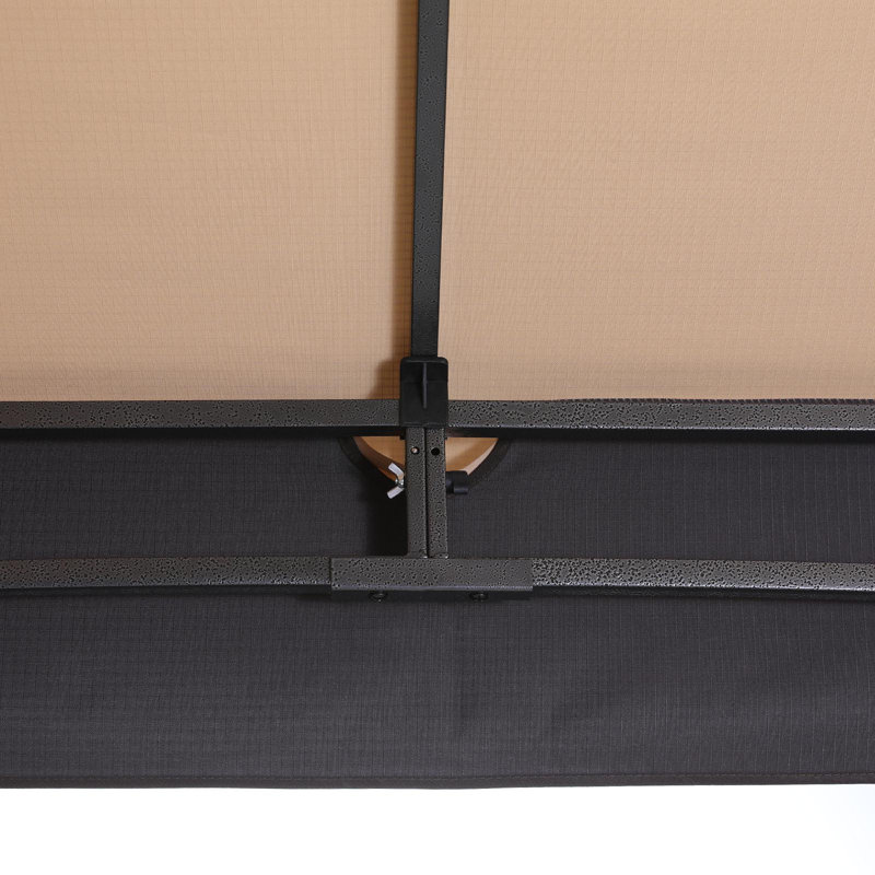 Steel Patio The Soft Roof Gazebos, Khaki, 10 Ft. W x 12 Ft. D