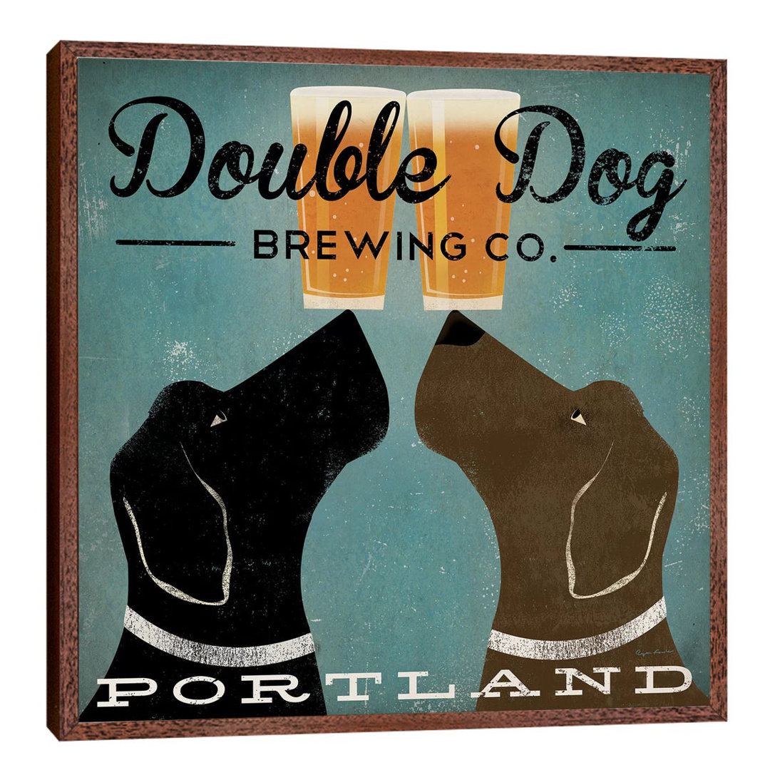Double Dog Brewing Co. by Ryan Fowler - Print on Canvas
