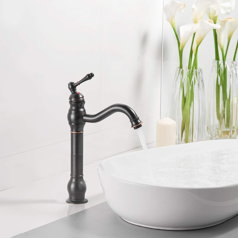 Waterfall Single Hole Single-Handle Vessel Bathroom Faucet, Oil Rubbed Bronze