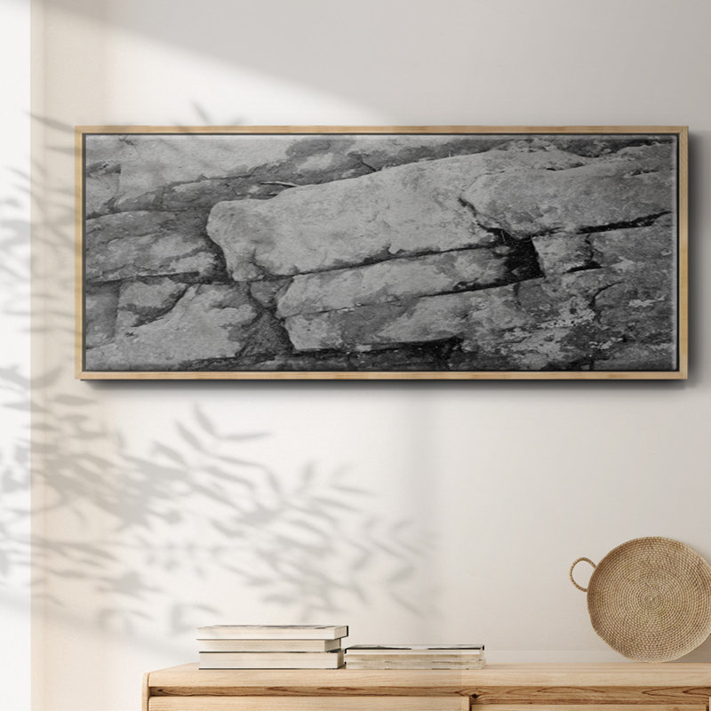 Found Textures XIII- Framed Canvas, 24" H x 60" W