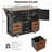 Farmhouse Kitchen Island With Drop Leaf-484075824