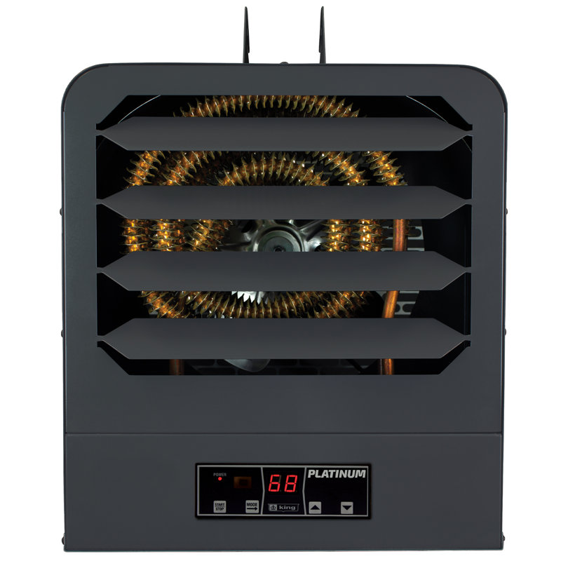 King Electric Electric Ceiling Mounted Space Heater with Adjustable Thermostat , Remote Included and with Digital Display