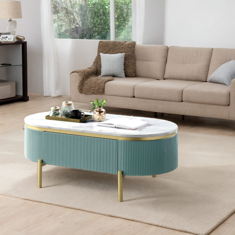 Table basse Anatollo, Bleu sarcelle
