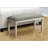 Bench, 41" Rectangular, Kitchen, Dining Room, Entryway, Bedroom, Upholstered, Wood,  Solid Wood,  Fabric, Transitional