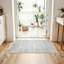 Tapis lavable à rayures rétro antidérapant (beige)-471381064-490636261