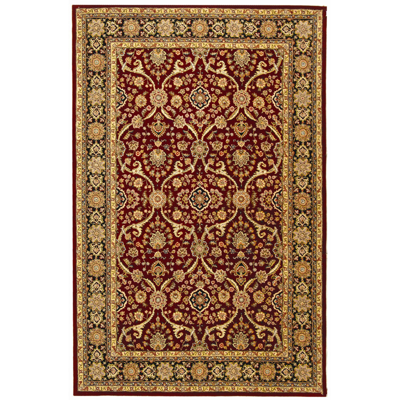 Persian Court Silk & Wool Pile Rug, Rectangle 5' x 8'