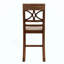 Ensemble de table de salle à manger 6 pièces à hauteur de comptoir en bois avec tablette de rangement, ensemble de table de cuisine avec banc et 4 chaises, style rustique