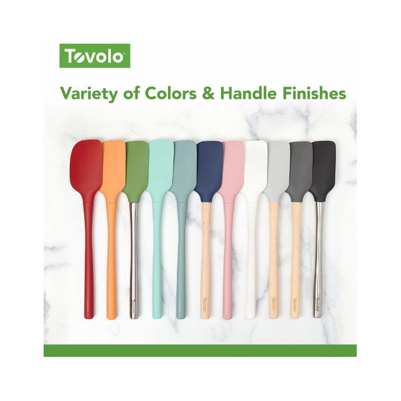 Tovolo Flex-Core All Silicone Assorted Spatulas - Set of 5 Pink Sorbet