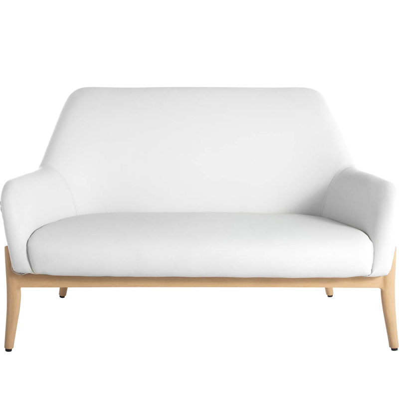 Palma 56" Wide Outdoor Loveseat with Cushions