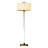 Clario Aged Brass Crystal Floor Lamp