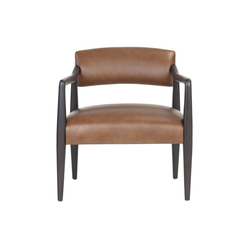 Lounge Chair, Brown Genuine Leather