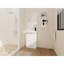 Meuble-lavabo autoportant de 23 po avec lavabo et support de rangement, portes à fermeture douce-123984316