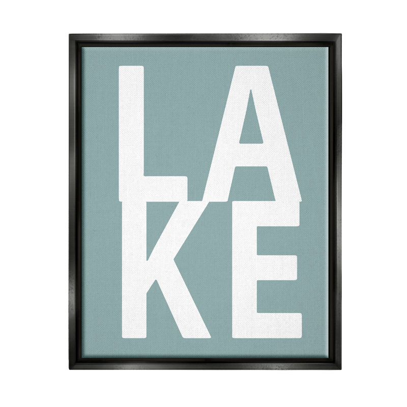 «Lake Expression» par Jamie Macdowell - impression, Cadre flottant noir de jais, H 21 po x l 17 po x P 1,7 po