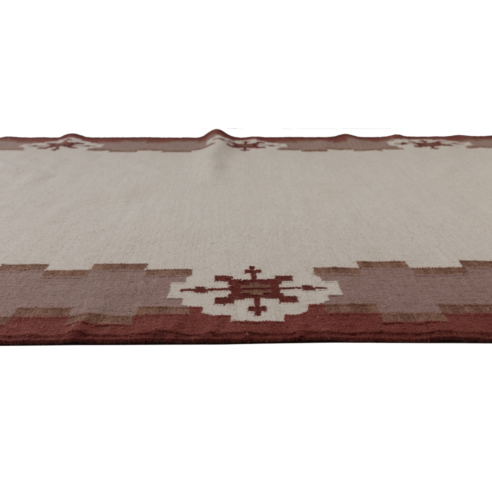 Heidi Flatweave Wool Nordic Scandinavian Rug, 2'x3', Red